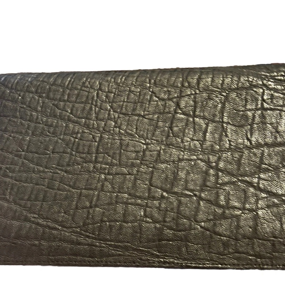Elephant leather checkbook cover nwot